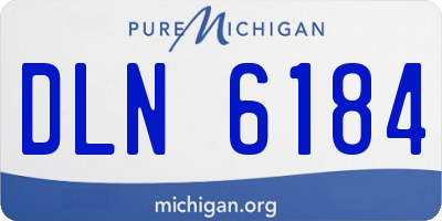 MI license plate DLN6184