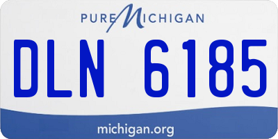 MI license plate DLN6185