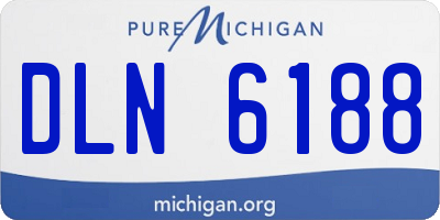 MI license plate DLN6188