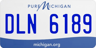 MI license plate DLN6189