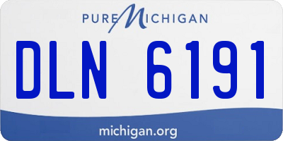 MI license plate DLN6191