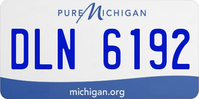 MI license plate DLN6192