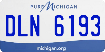 MI license plate DLN6193