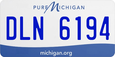 MI license plate DLN6194