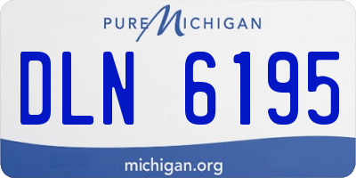 MI license plate DLN6195