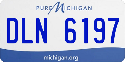 MI license plate DLN6197