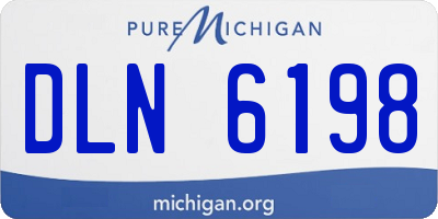 MI license plate DLN6198