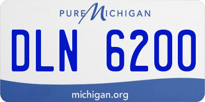 MI license plate DLN6200