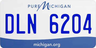 MI license plate DLN6204