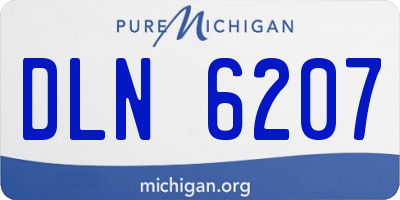 MI license plate DLN6207