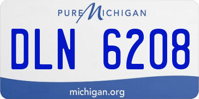 MI license plate DLN6208