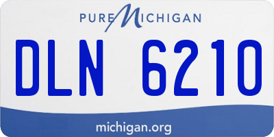 MI license plate DLN6210