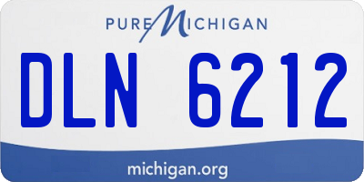 MI license plate DLN6212