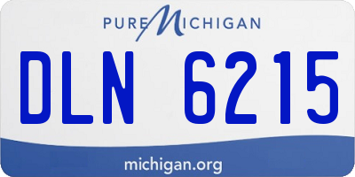 MI license plate DLN6215