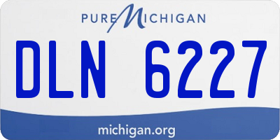 MI license plate DLN6227