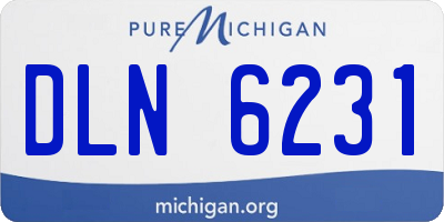 MI license plate DLN6231