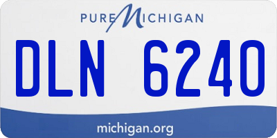 MI license plate DLN6240