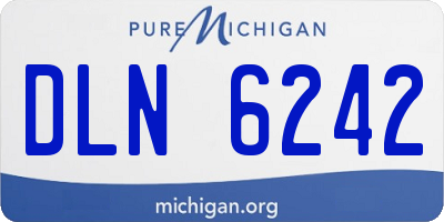 MI license plate DLN6242