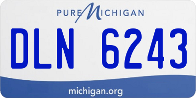 MI license plate DLN6243