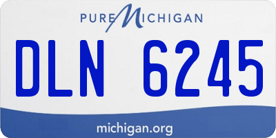 MI license plate DLN6245