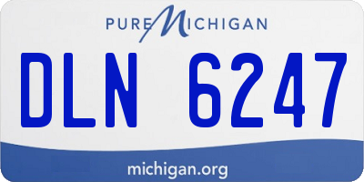 MI license plate DLN6247