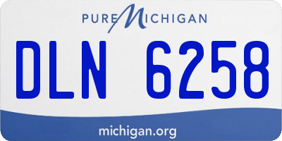 MI license plate DLN6258