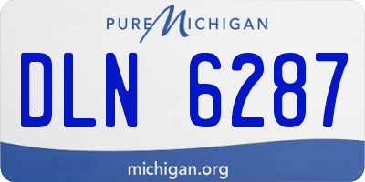 MI license plate DLN6287