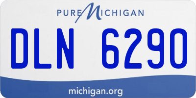 MI license plate DLN6290