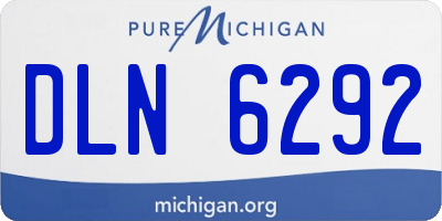 MI license plate DLN6292