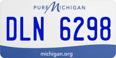 MI license plate DLN6298