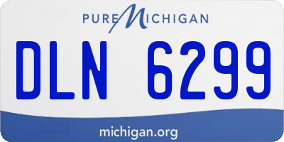 MI license plate DLN6299