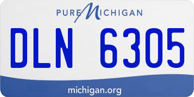 MI license plate DLN6305