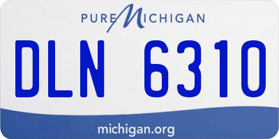 MI license plate DLN6310