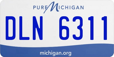 MI license plate DLN6311