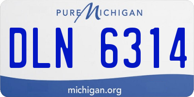 MI license plate DLN6314