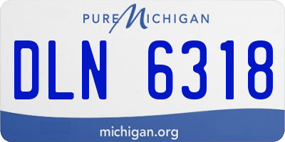 MI license plate DLN6318