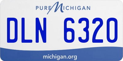 MI license plate DLN6320