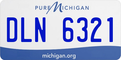 MI license plate DLN6321