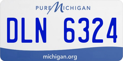 MI license plate DLN6324