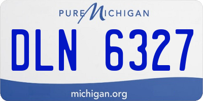 MI license plate DLN6327