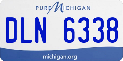 MI license plate DLN6338