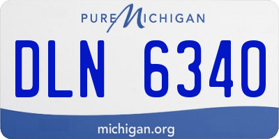 MI license plate DLN6340