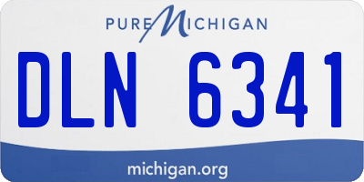 MI license plate DLN6341