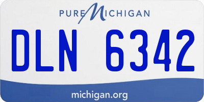 MI license plate DLN6342