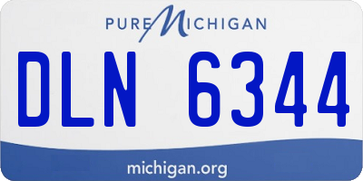 MI license plate DLN6344