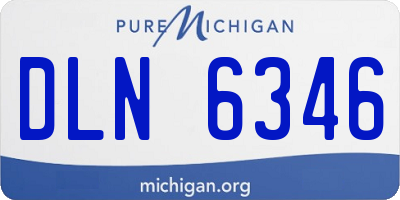 MI license plate DLN6346