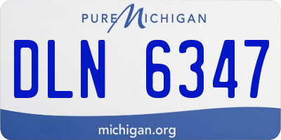 MI license plate DLN6347