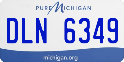 MI license plate DLN6349