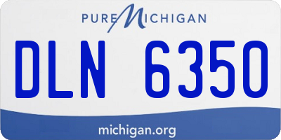 MI license plate DLN6350