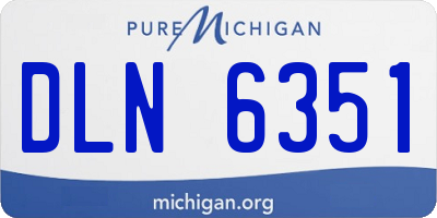 MI license plate DLN6351